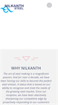 Mobile Screenshot of nilkanthsteels.com